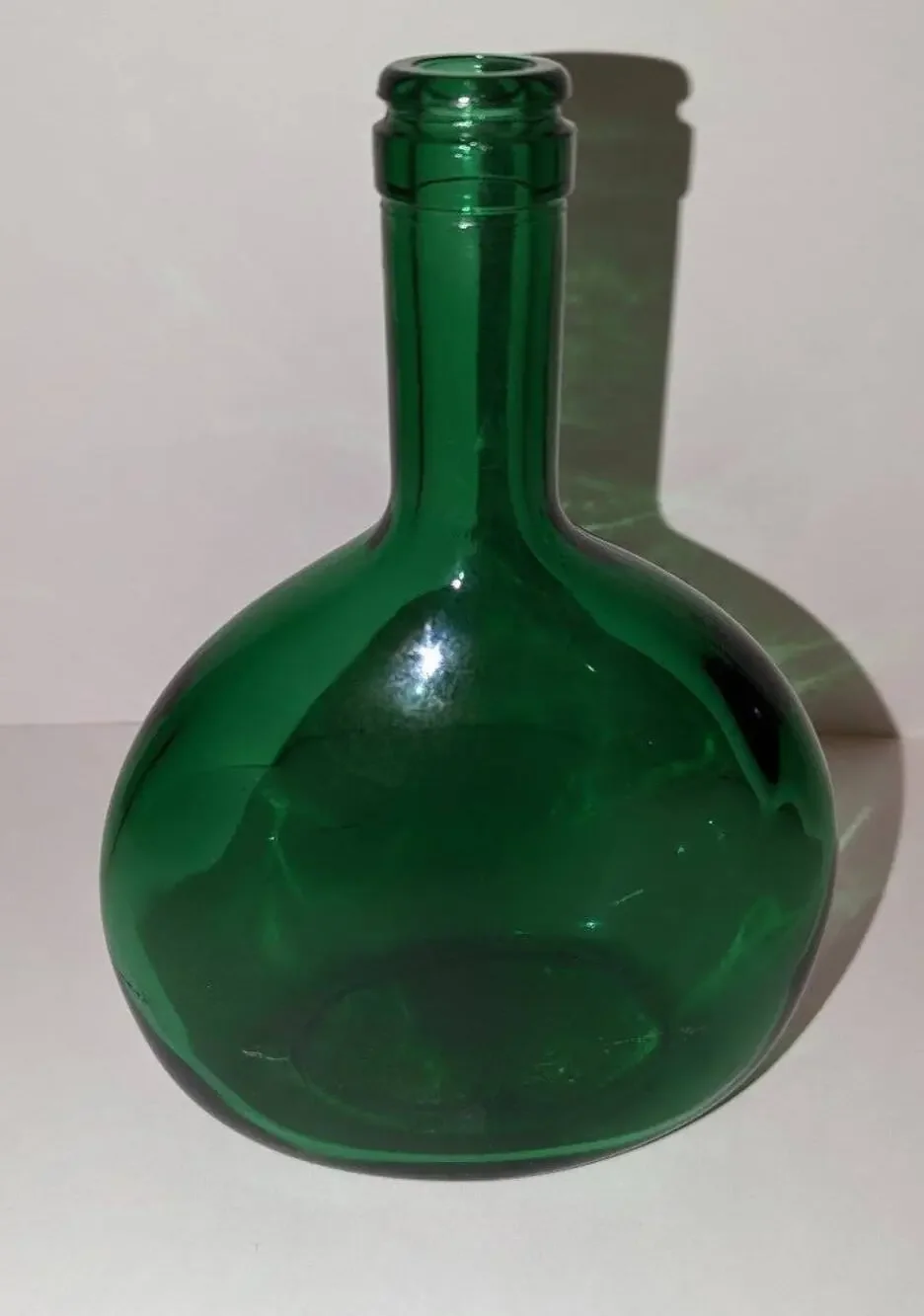 Beautiful Vintage Green Bocksbeutel Wine Bottle France Germany